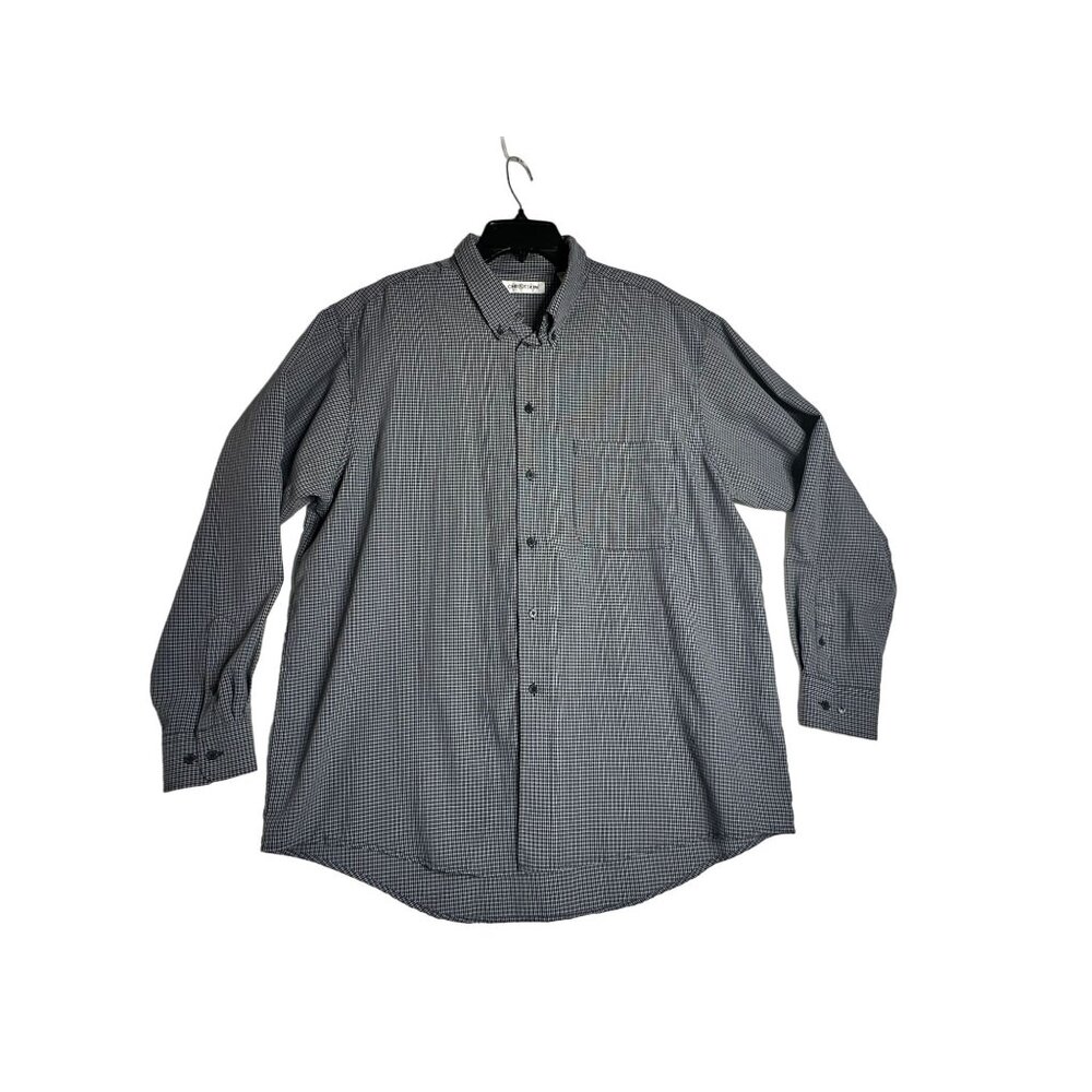 Chereskin L/S Plaid Button Down Shirt Mens XL - Very Soft Rayon Blend